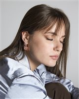 Orecchini Loving Palladio  Donna 3D in Argento Zircone ORR04 SERLIANA - ORR04 SERLIANA